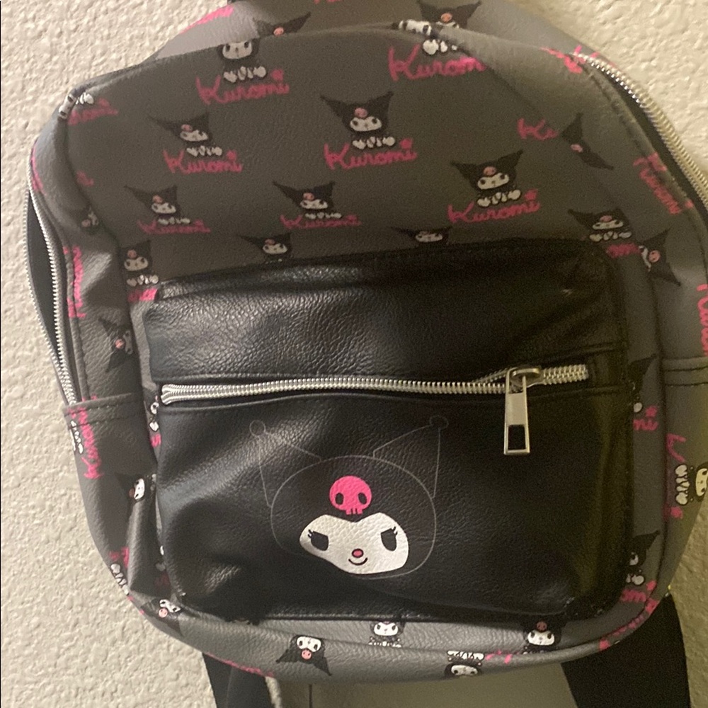 Kuromi Grey and Black Backpack